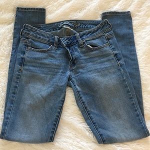 AE Light Blue Super Skinny Jeggings